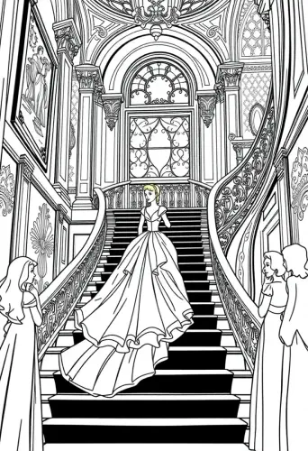 cinderella coloring pages