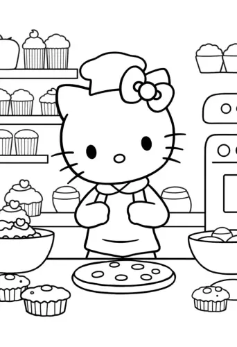 hello kitty coloring pages