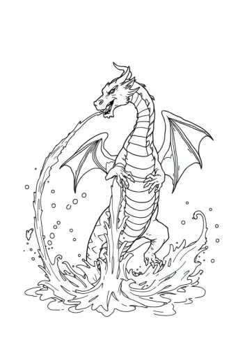 dragon coloring pages