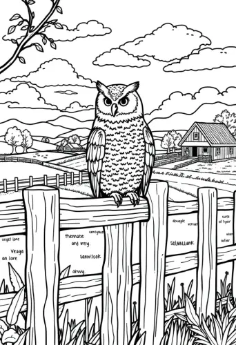 owl coloring pages