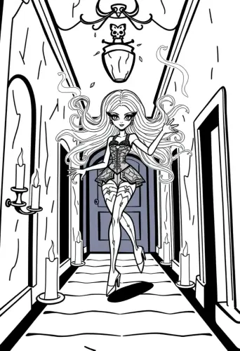 monster high coloring pages