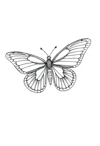 butterfly coloring pages​