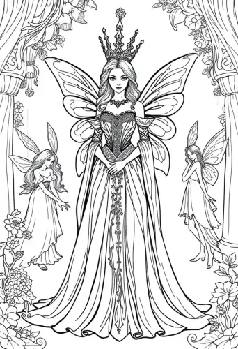 fairy coloring pages