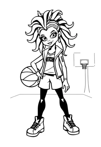 monster high coloring pages