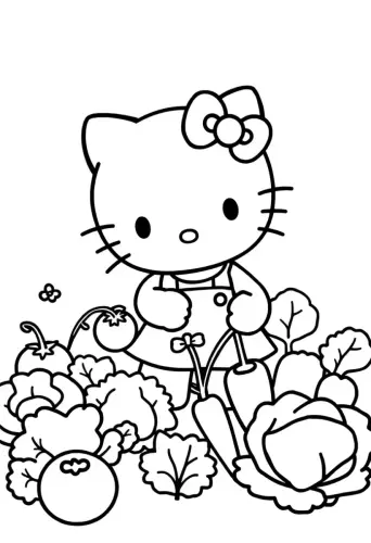 hello kitty coloring pages