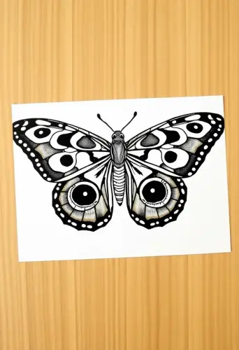 butterfly coloring pages​