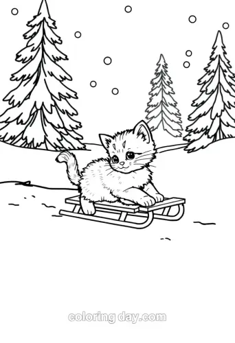 kitten coloring pages