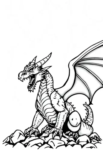 dragon coloring pages