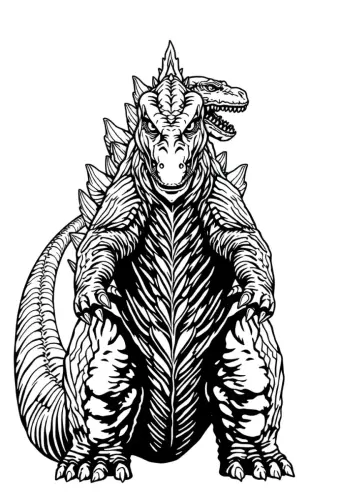 godzilla coloring book