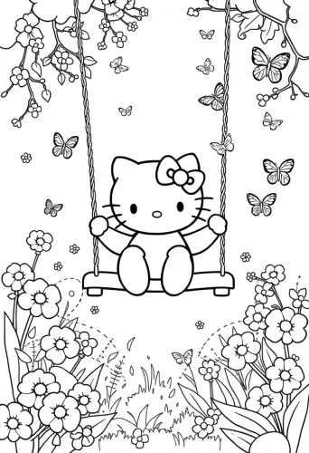 hello kitty coloring pages