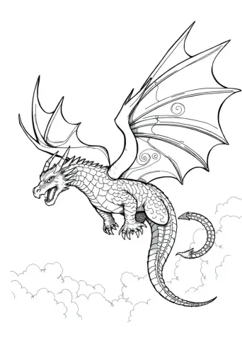 dragon coloring pages