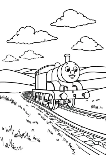 thomas the train coloring pages