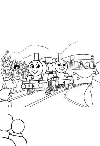 thomas the train coloring pages