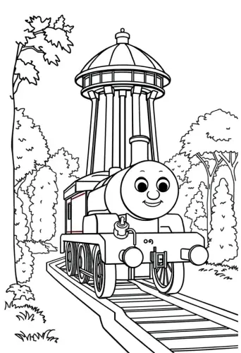 thomas the train coloring pages