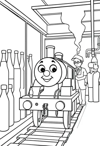 thomas the train coloring pages