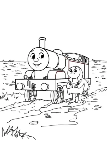 thomas the train coloring pages