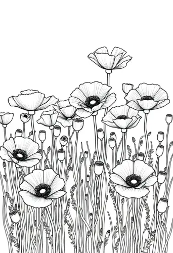 flower coloring pages