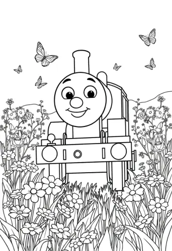 thomas the train coloring pages