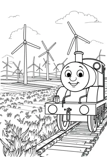 thomas the train coloring pages