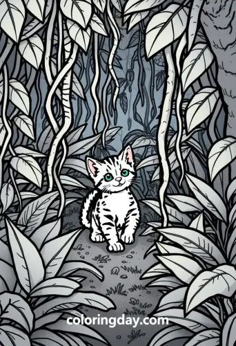 kitten coloring pages