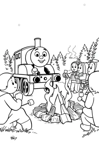 thomas the train coloring pages