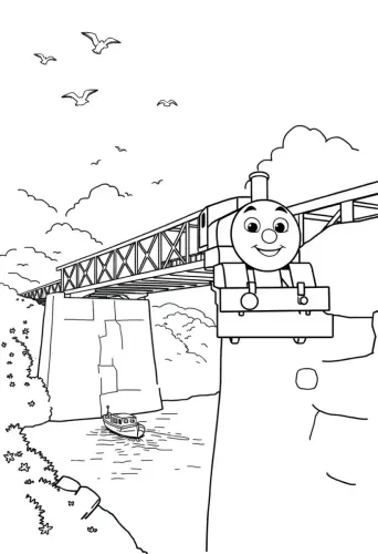 thomas the train coloring pages