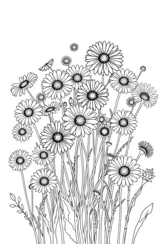 flower coloring pages