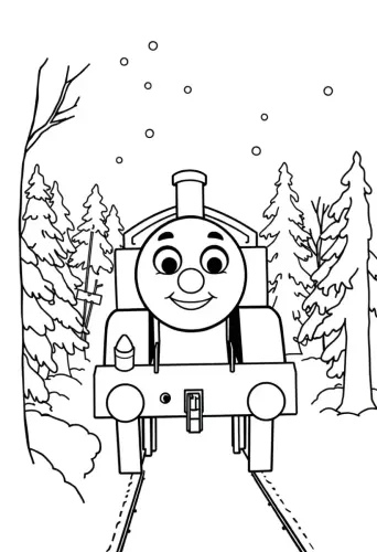 thomas the train coloring pages