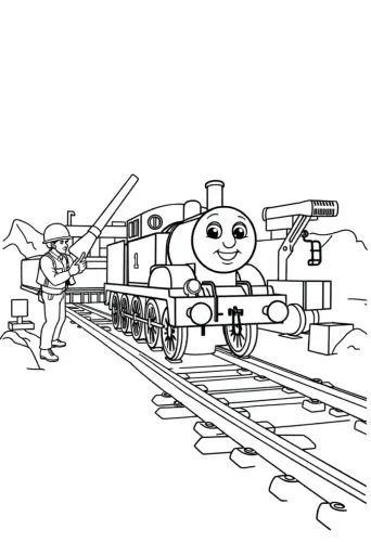 thomas the train coloring pages