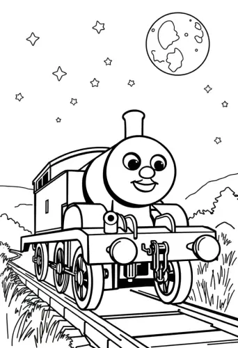 thomas the train coloring pages