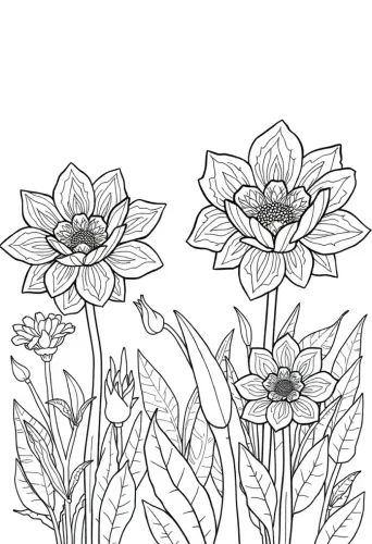 flower coloring pages