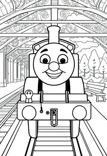 thomas the train coloring pages