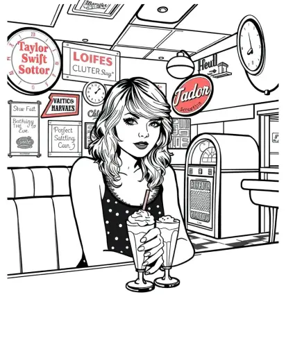 taylor swift coloring book