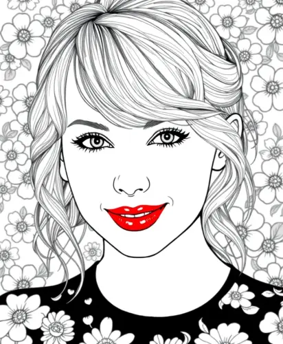 taylor swift coloring book