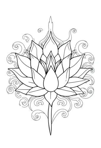 flower coloring pages for adults