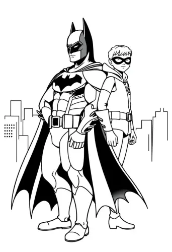 coloring pages for batman​