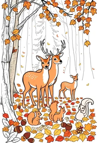 fall coloring pages