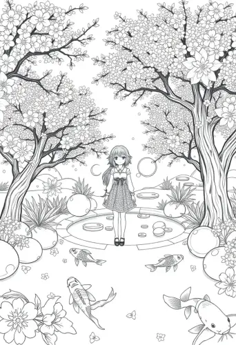 anime coloring pages