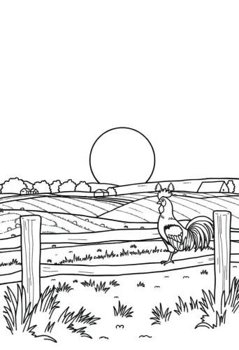 farm coloring pages