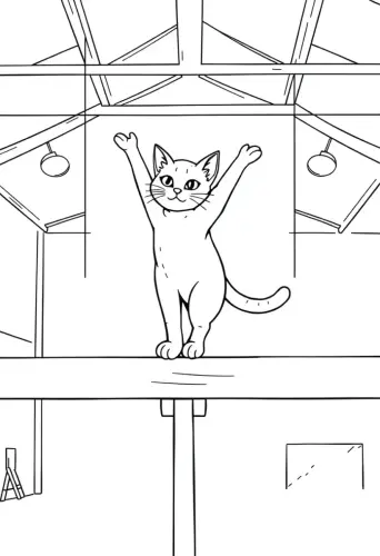 cat coloring page