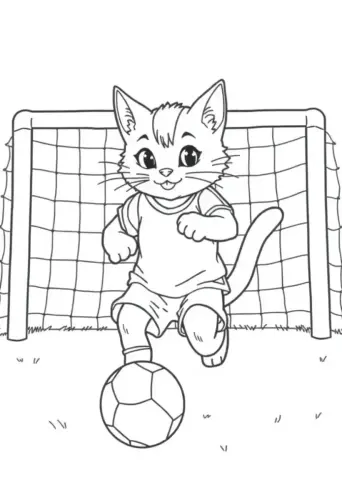 cat coloring page