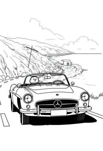 car coloring pages