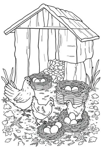 farm coloring pages