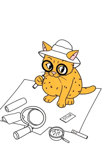 cat coloring page