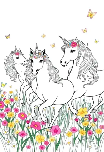 unicorn coloring pages