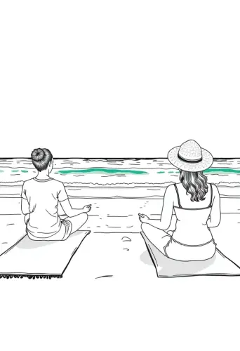 beach coloring pages