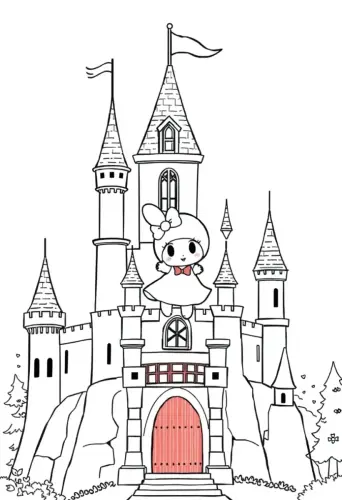 my melody coloring pages