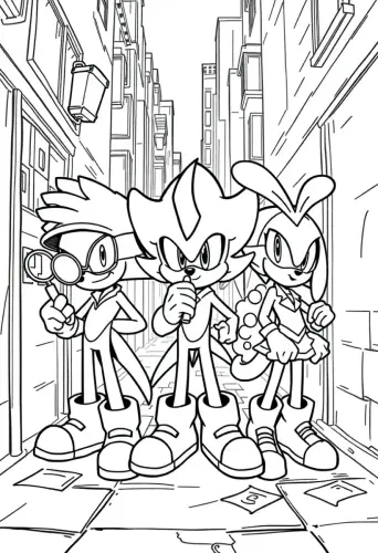 sonic the hedgehog coloring pages