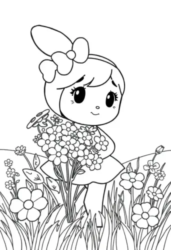 my melody coloring pages