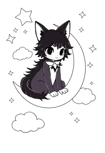 kuromi coloring pages​